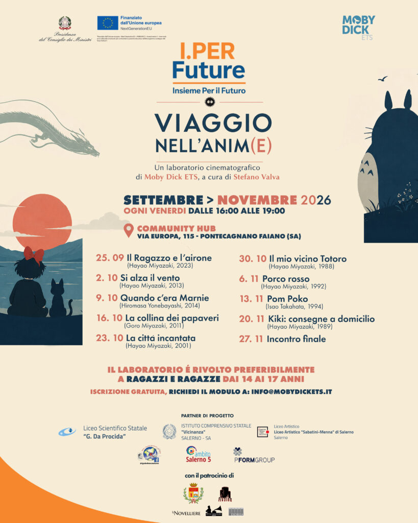 “Viaggio nell’Anim(e)”: al via il laboratorio cinematografico di Moby Dick ETS dedicato ai giovani